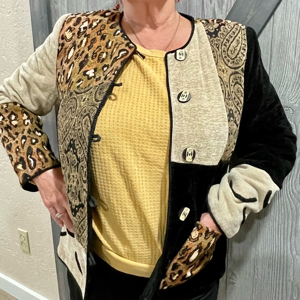 Women's Multicolor Patchwork Jacket - image 1